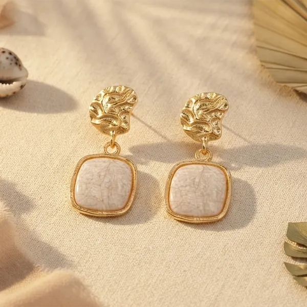 The99jewel_Unique_White_Marble_Dangler_Earrings_For_Women_Stylish_Casual_Party_Festive_Wear_Jewellery_Gold