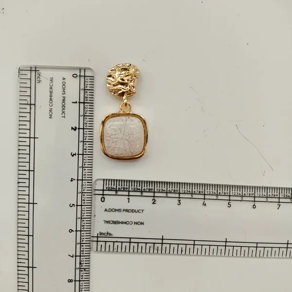 The99jewel_Unique_White_Marble_Dangler_Earrings_For_Women_Stylish_Casual_Party_Festive_Wear_Jewellery_Gold