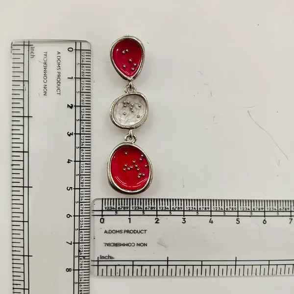 The99jewel_Beautiful_Silver_Plated_Rasin_Stone_Long_Dangler_Earrings_For_Women_Trendy_Ethnic_Jewellery_Red