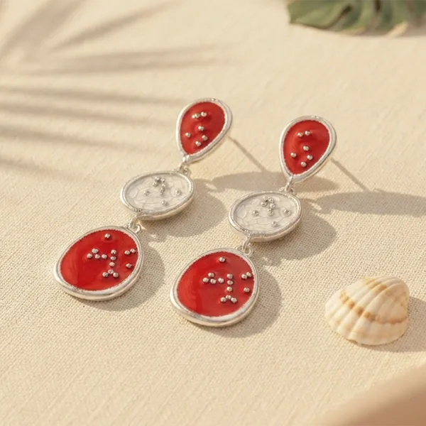 The99jewel_Beautiful_Silver_Plated_Rasin_Stone_Long_Dangler_Earrings_For_Women_Trendy_Ethnic_Jewellery_Red