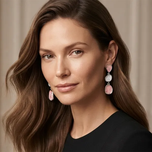 The99jewel_Beautiful_Silver_Plated_Rasin_Stone_Long_Dangler_Earrings_For_Women_Trendy_Ethnic_Jewellery_Peach