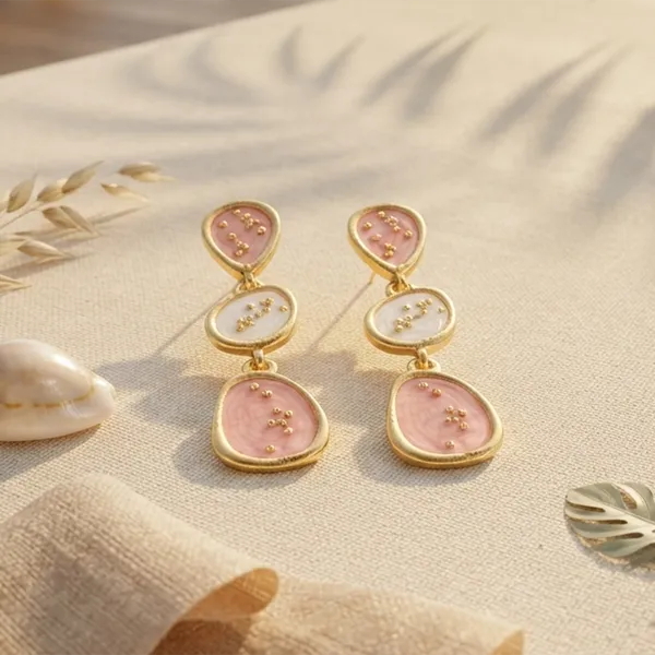 The99jewel_Beautiful_Gold_Plated_Rasin_Stone_Long_Dangler_Earrings_For_Women_Trendy_Ethnic_Jewellery_Peach
