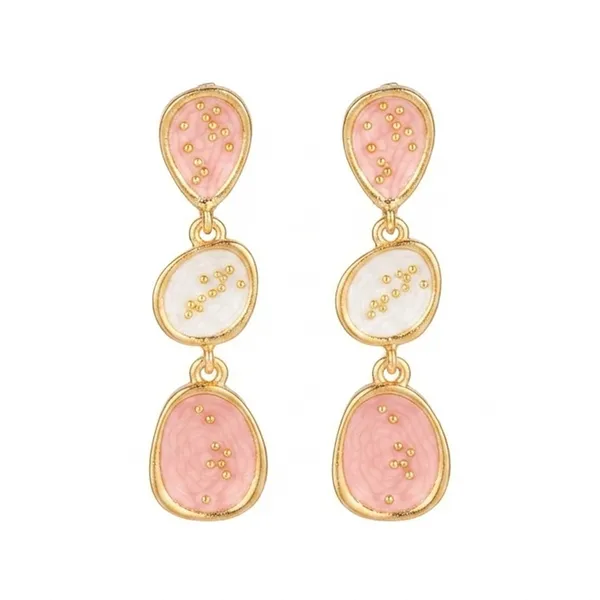 The99jewel_Beautiful_Gold_Plated_Rasin_Stone_Long_Dangler_Earrings_For_Women_Trendy_Ethnic_Jewellery_Peach