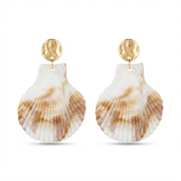 The99jewel_Gorgeous_Shell_Drop_Dangler_Earrings_For_Women_Stylish_Beach_Festive_Fashion_Jewellery_Cream