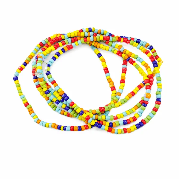The99jewel_Multi_Strand_Rainbow_Seed_Bead_Bracelet_Combo_Set_Of_6_For_Women_Multi