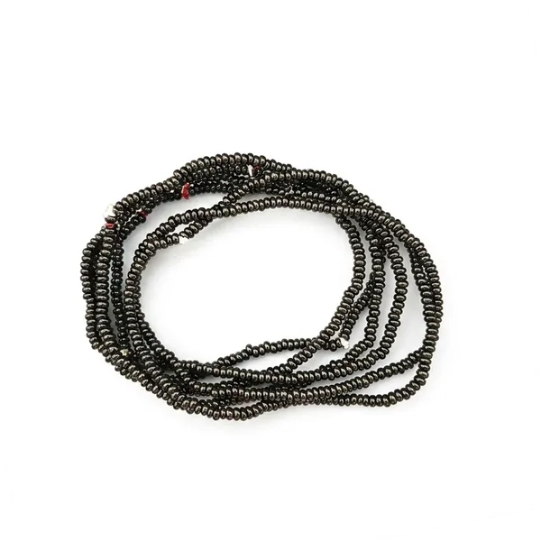 The99jewel_Trendy_Black_Strand_Seed_Bead_Bracelet_Combo_Set_Of_6_For_Women_Black