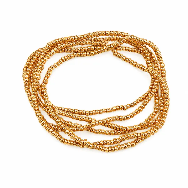 The99jewel_Trendy_Silver_Strand_Seed_Bead_Bracelet_Combo_Set_Of_6_For_Women_Silver