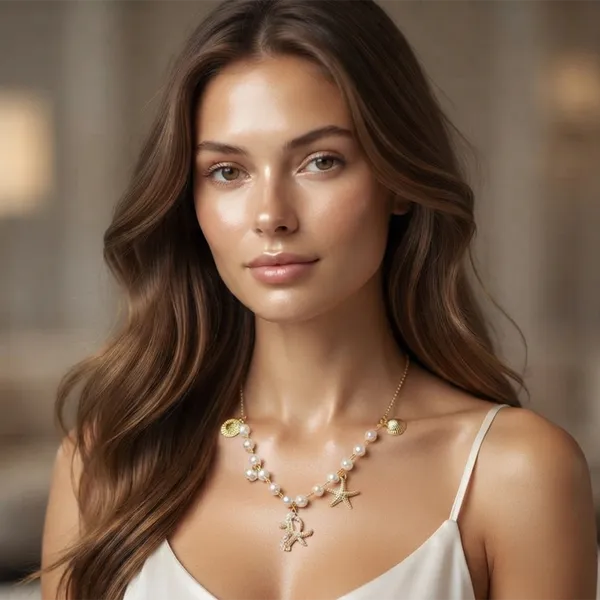 The99jewel_Ocean_Charm_Western_Pearl_Necklace_Set_With_Star_And_Seahorse_Shape_Pendant_For_Women_White