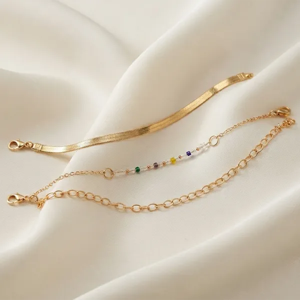 The99jewel_Gold_Plated_Multi_Layered_Snake_Chain_Bracelet_Combo_Multi