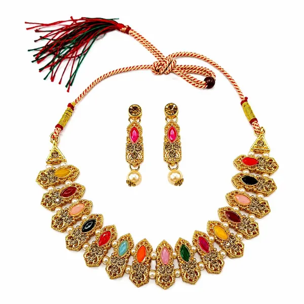 The99jewel_Fashion_Austrian_Stone_Pota_Stone_Pearl_Necklace_Set_For_Women_Multi