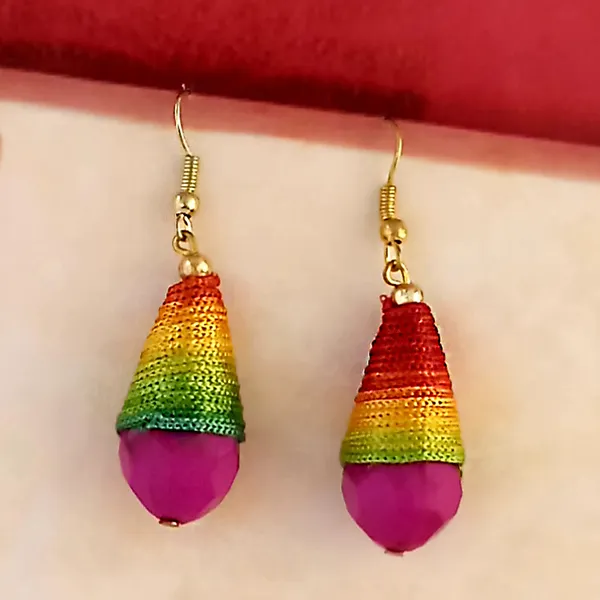 The99jewel_Stylish_Multi_Color_Thread_Earrings_For_Women_And_Girls_Multi