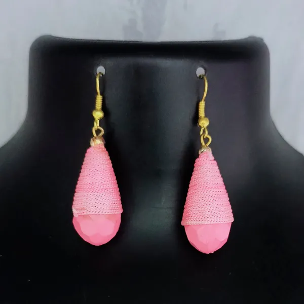 The99jewel_Stylish_Pink_Thread_Earrings_For_Women_And_Girls_Pink