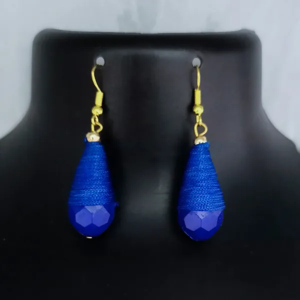 The99jewel_Stylish_Blue_Thread_Earrings_For_Women_And_Girls_Blue