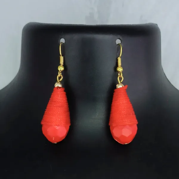 The99jewel_Stylish_Red_Thread_Earrings_For_Women_And_Girls_Red
