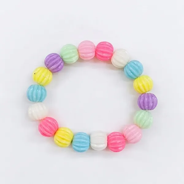 The99jewel_Acrylic_Pumpkin_Shape_Bracelet_For_Women_Stylish_Beaded_Jewellery_For_Casual_Party_Wear_Multi