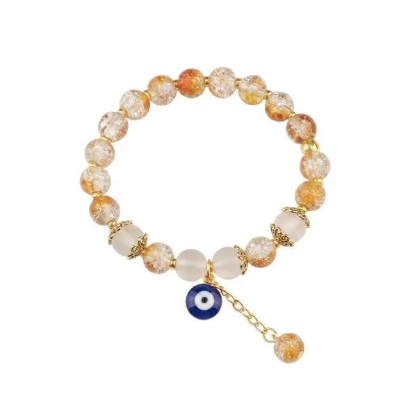 The99jewel_Crackle_Beads_Bracelet_With_Evil_Eye_Charm_And_Gold_Toned_Metal_Accents_For_Women_Orange