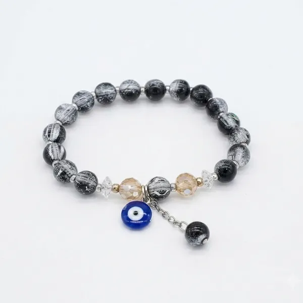 The99jewel_Crystal_Gemstone_Beaded_Bracelet_With_Evil_Eye_Charm_For_Women_Black