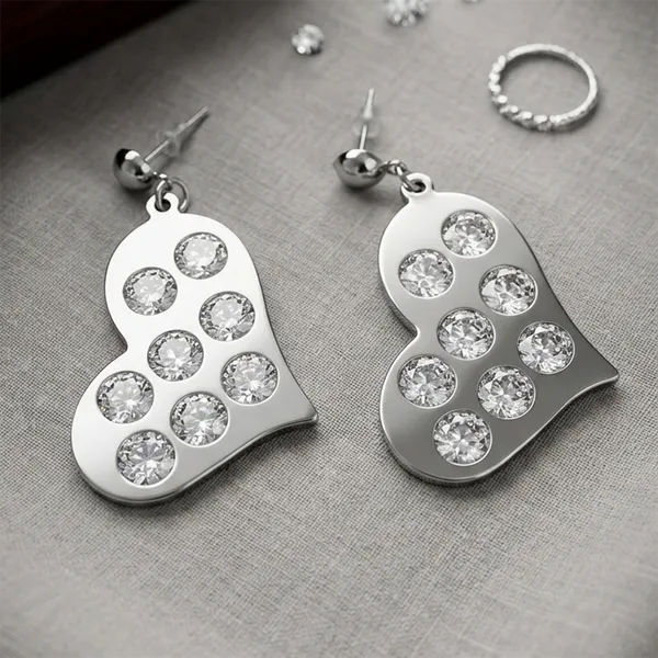 The99jewel_Black_Plated_Heart_Shape_Earrings_With_Crystal_Stone_For_Women_Stylish_Fashion_Jewellery_Black