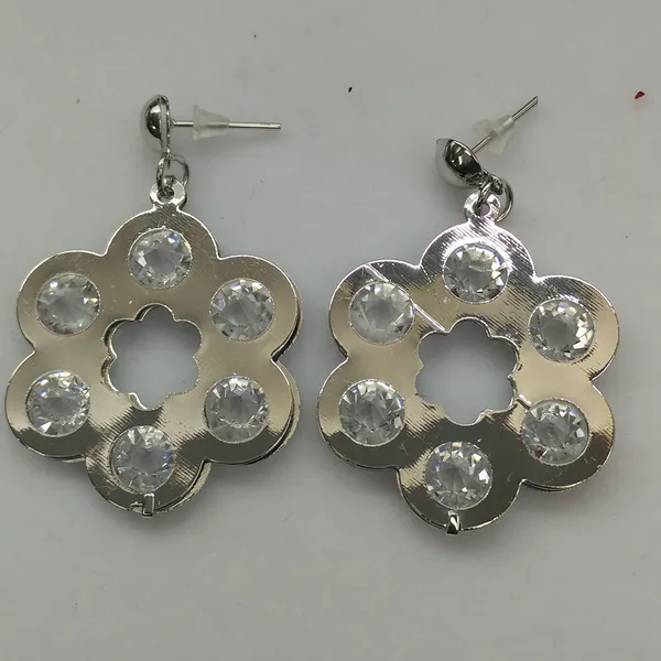The99jewel_Silver_Plated_Floral_Shape_Earrings_With_Crystal_Stone_For_Women_Stylish_Fashion_Jewellery_Silver