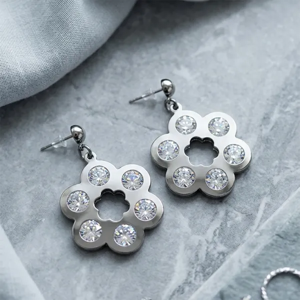 The99jewel_Black_Plated_Floral_Shape_Earrings_With_Crystal_Stone_For_Women_Stylish_Fashion_Jewellery_Black
