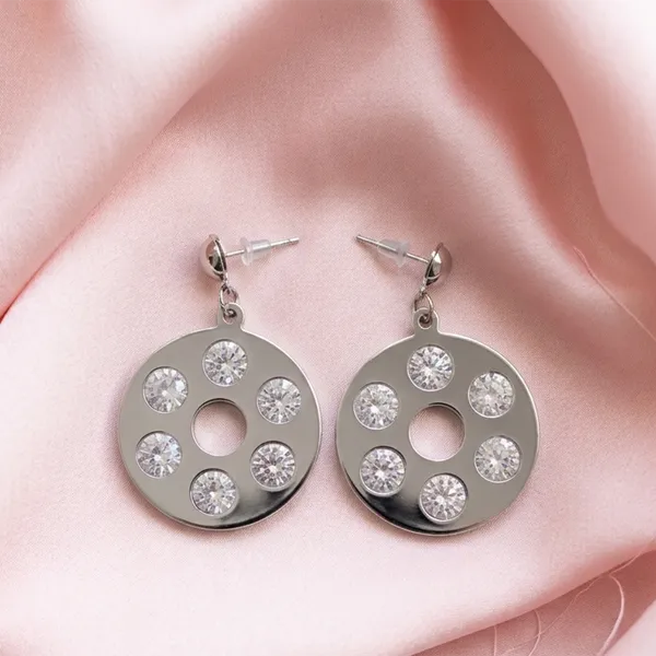 The99jewel_Silver_Plated_Round_Shape_Earrings_With_Crystal_Stone_For_Women_Stylish_Fashion_Jewellery_Silver