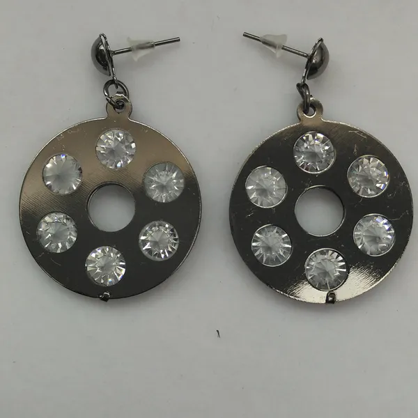 The99jewel_Black_Plated_Round_Shape_Earrings_With_Crystal_Stone_For_Women_Stylish_Fashion_Jewellery_Black