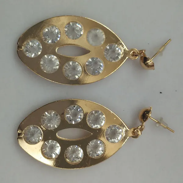 The99jewel_Gold_Plated_Crystal_Stone_Teardrop_Shape_Dangler_Earrings_Gold
