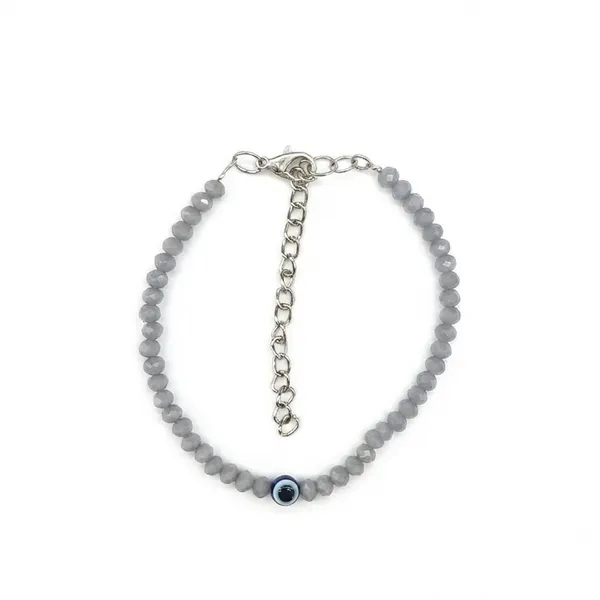 The99jewel_Adjustable_Rodellan_Beaded_Bracelet_With_Evil_Eye_Charm_For_Women_Girls_Grey