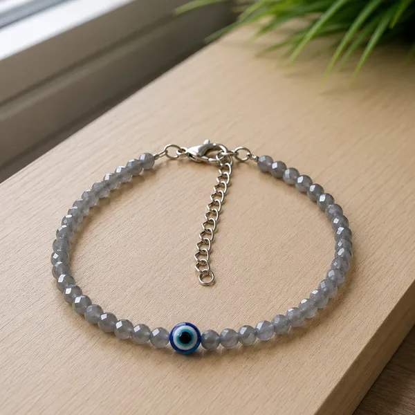 The99jewel_Adjustable_Rodellan_Beaded_Bracelet_With_Evil_Eye_Charm_For_Women_Girls_Grey