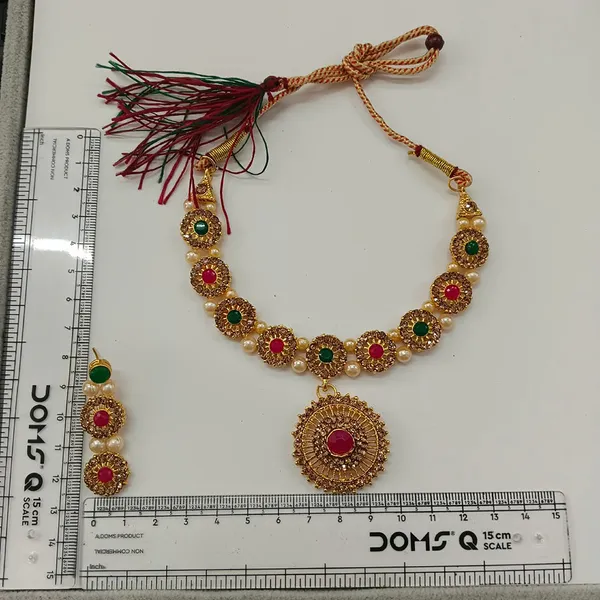 The99jewel_Beautiful_Crystal_Austrian_Stone_Jewellery_Set_For_Women_Festive_Special_Occasions_Green_Pink