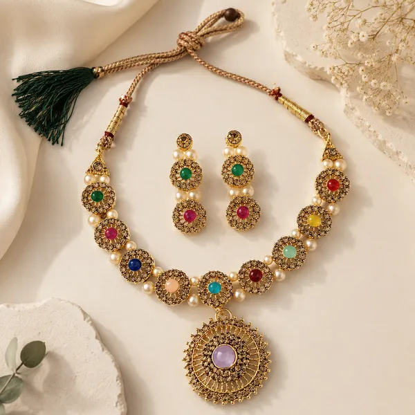 The99jewel_Beautiful_Crystal_Austrian_Stone_Jewellery_Set_For_Women_Festive_Special_Occasions_Multi