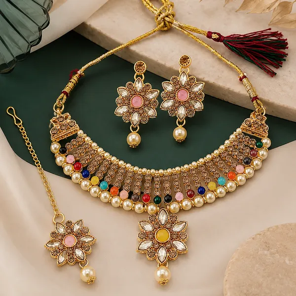The99jewel_Beautiful_Crystal_Austrian_Stone_Jewellery_Set_For_Women_Festive_Special_Occasions_Multi