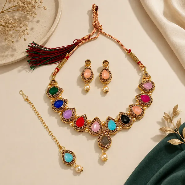 The99jewel_Beautiful_Crystal_Austrian_Stone_Jewellery_Set_For_Women_Festive_Special_Occasions_Multi
