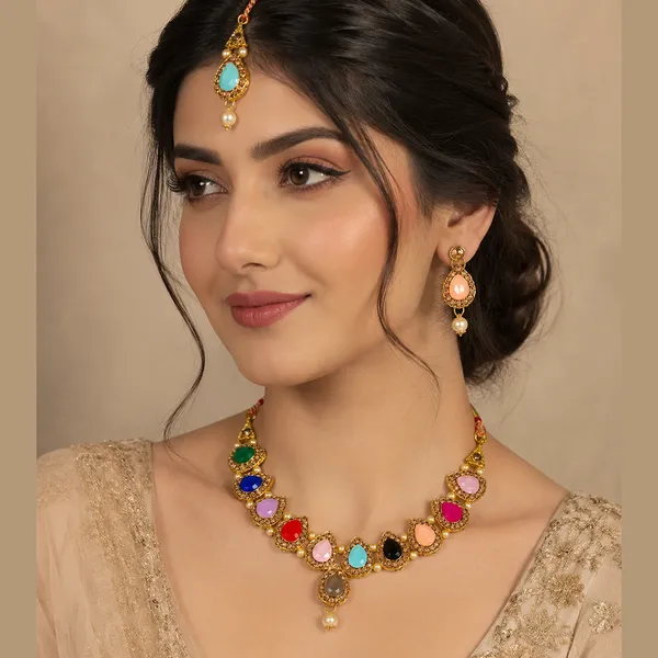The99jewel_Beautiful_Crystal_Austrian_Stone_Jewellery_Set_For_Women_Festive_Special_Occasions_Multi