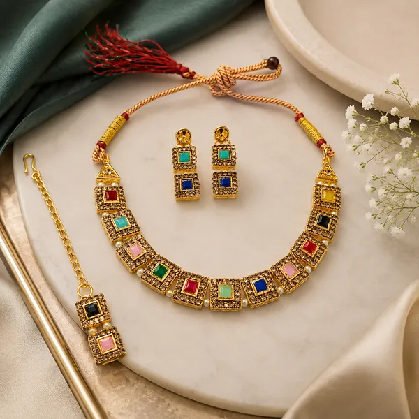 The99jewel_Beautiful_Crystal_Austrian_Stone_Jewellery_Set_For_Women_Festive_Special_Occasions_Multi