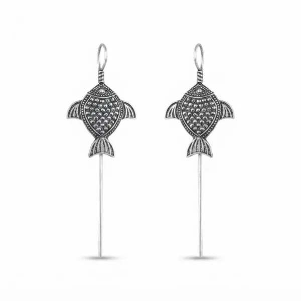 The99jewel_Stylish_Oxidised_Ear_Cuffs_With_Fish_Motif_For_Women_Traditional_Fashion_Jewellery_Oxidised