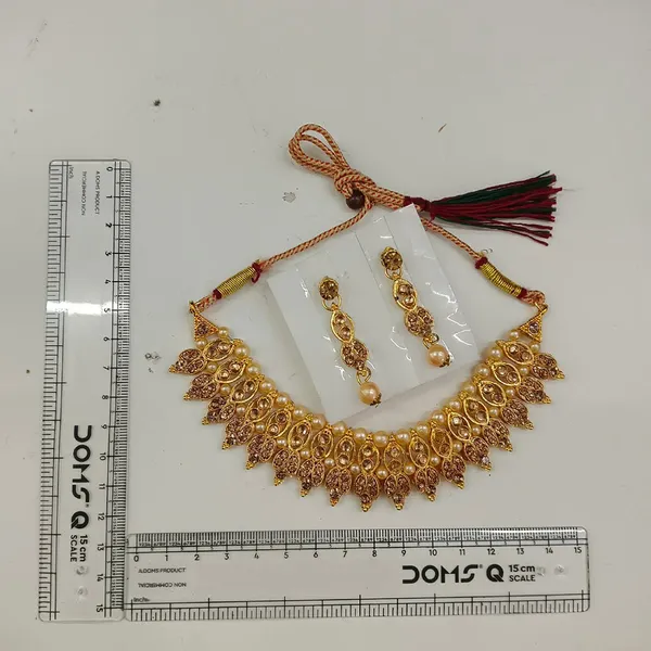 The99jewel_Gold_Plated_Pearl_Crystal_Necklace_Set_For_Women_Traditional_Jewellery_Lct