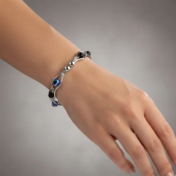 The99jewel_Silver_Tone_Oval_Shape_Evil_Eye_Adjustable_Bracelet_For_Women_Silver