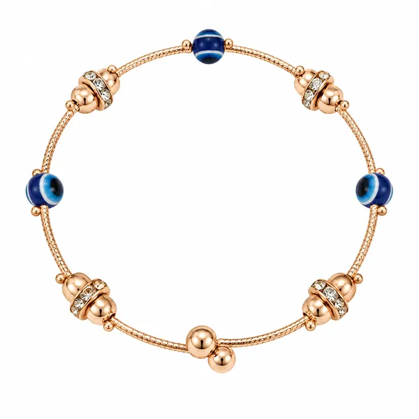 The99jewel_Rose_Gold_Tone_Round_Shape_Evil_Eye_Adjustable_Bracelet_For_Women_Rose_Gold