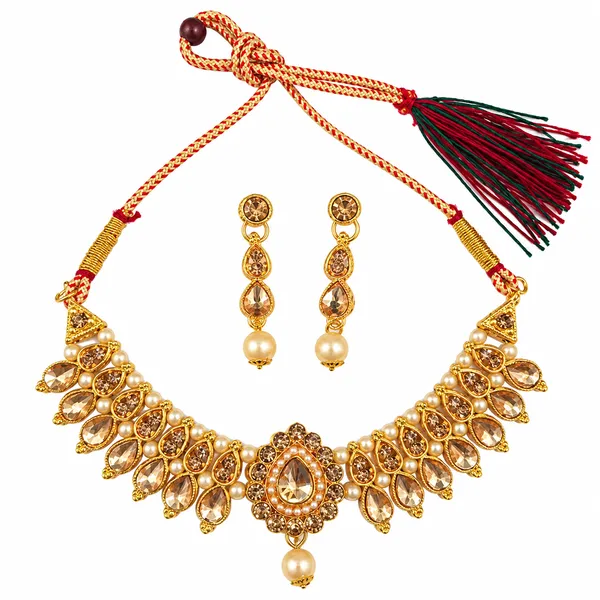 The99jewel_Gold_Plated_Pearl_Crystal_Necklace_Set_For_Women_Traditional_Jewellery_Lct