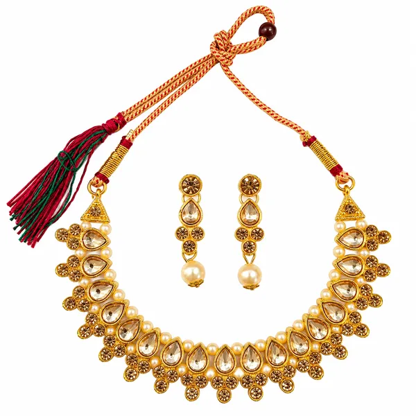 The99jewel_Gold_Plated_Pearl_Crystal_Necklace_Set_For_Women_Traditional_Jewellery_Lct