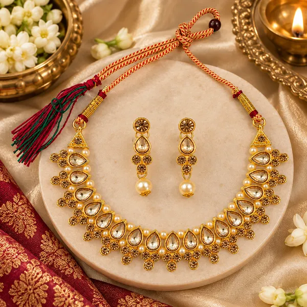 The99jewel_Gold_Plated_Pearl_Crystal_Necklace_Set_For_Women_Traditional_Jewellery_Lct