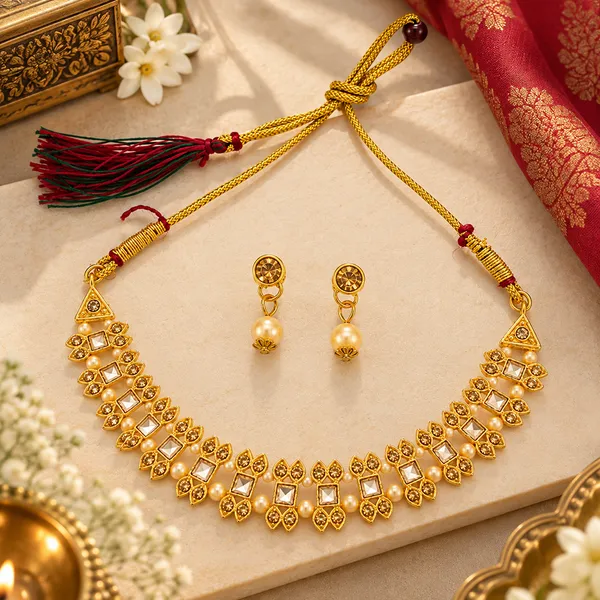 The99jewel_Gold_Plated_Pearl_Crystal_Necklace_Set_For_Women_Traditional_Jewellery_Lct