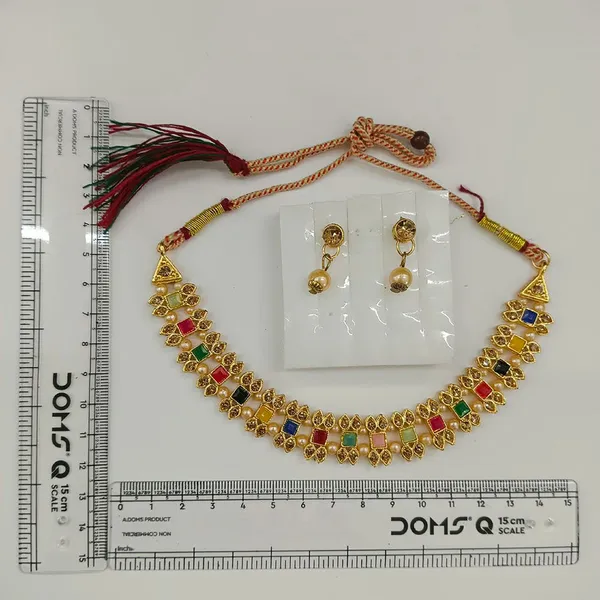 The99jewel_Gold_Plated_Pearl_Crystal_Necklace_Set_For_Women_Traditional_Jewellery_Multi