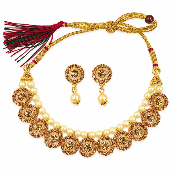 The99jewel_Gold_Plated_Pearl_Crystal_Necklace_Set_For_Women_Traditional_Jewellery_Lct