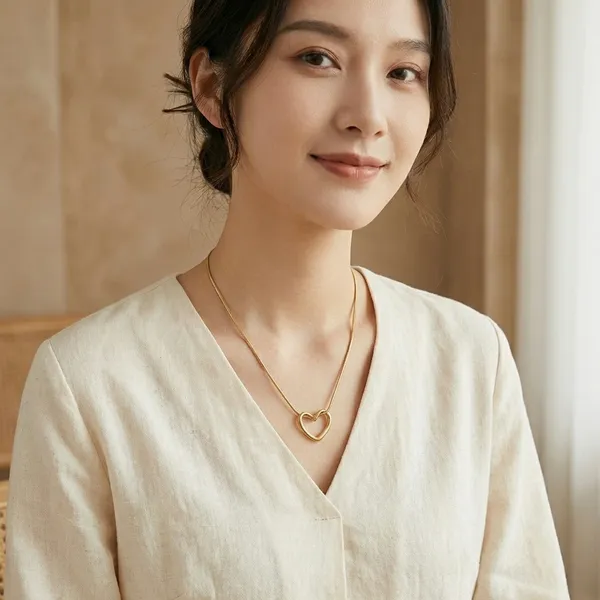 Elegant_Gold-Toned_Heart_Pendant_Necklace