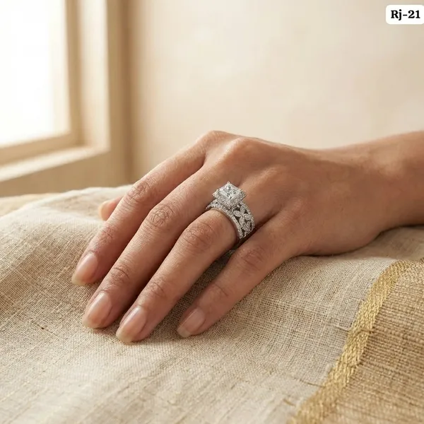 Elegant_Rectangular_Crystal_Engagement_Ring_With_Pave_Band