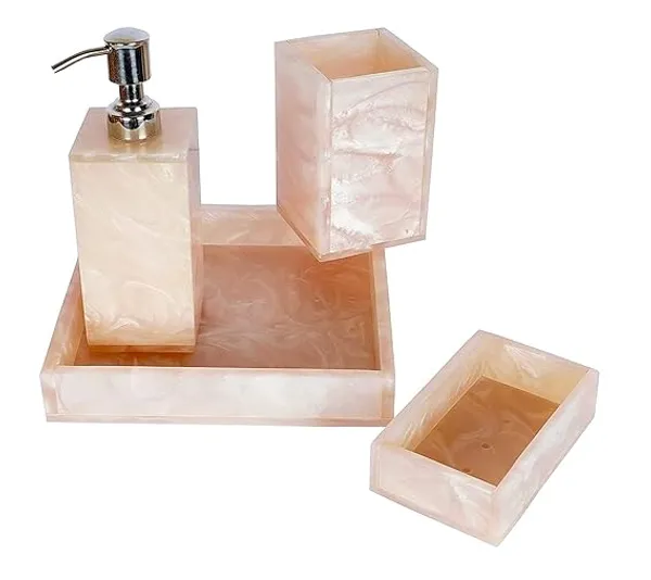 Rose_Marble__Luxury__Finish_Bathroom_Accessory_Set_For_Home_Decor_(Pack_Of_4)