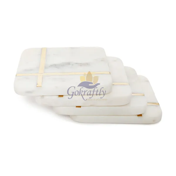 White_Premium_Marble_With_Brass_Inlay_Coasters_Set_For_Home_Decor_(Pack_Of_4)