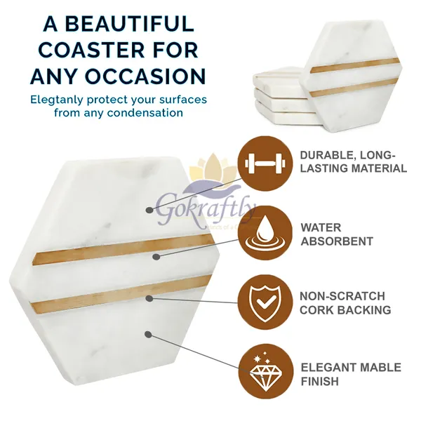 White_Premium_Marble_With_Brass_Inlay_Coasters_Set_For_Home_Decor_(Pack_Of_4)